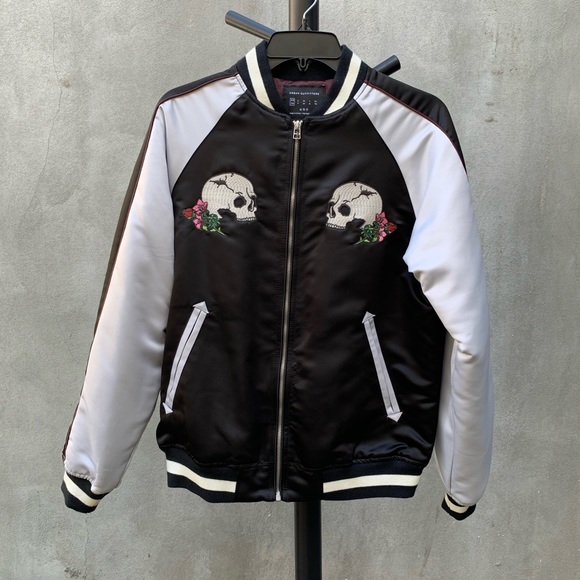 Urban Outfitters Embroidery Varsity Bomber Jacket - Picture 1 of 4